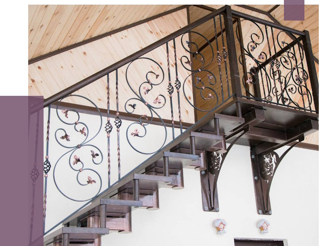 Кованые лестницы в Владимире от 80925 руб. под ключ