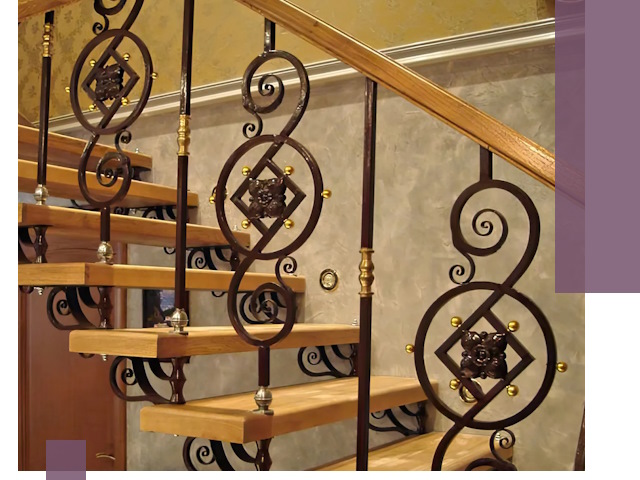 Изготовление кованых лестниц под ключ в Владимире