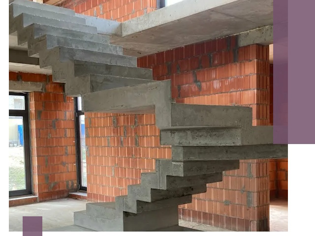 Изготовление бетонных лестниц под ключ в Владимире