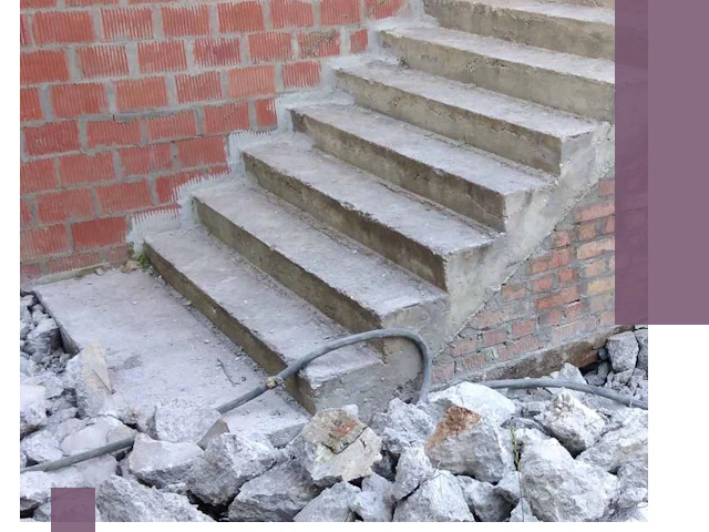 Демонтаж бетонных лестниц в Владимире: быстро и безопасно