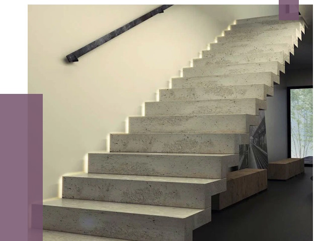Облицовка бетонных лестниц в Владимире от 4669 руб/м2 