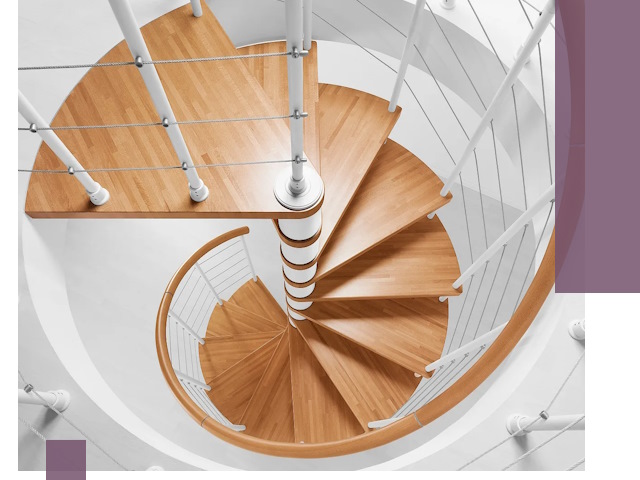 Изготовление винтовых лестниц под ключ в Владимире