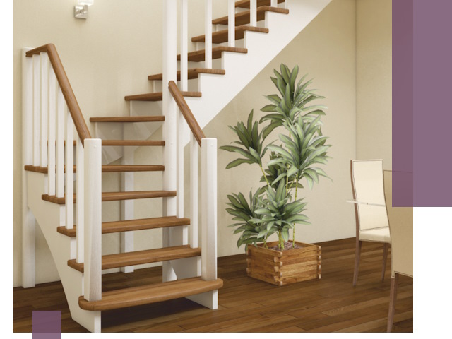 Г-образные лестницы под ключ в Владимире — изготовление и монтаж