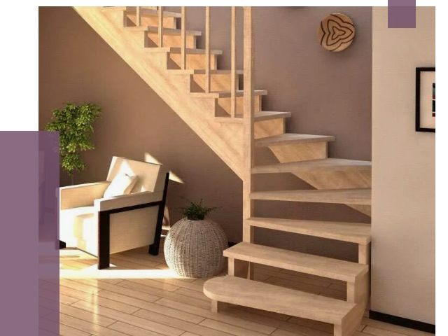 Изготовление Г-образных лестниц в Владимире от 19194 руб. 