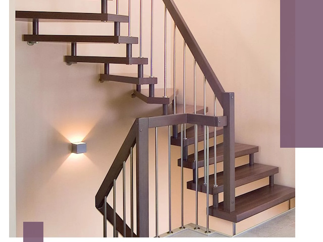 Изготовление лестниц на больцах в Владимире под ключ