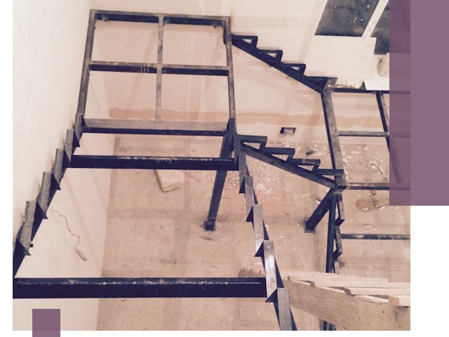 Монтаж лестниц на металлокаркасе в Владимире быстро и качественно