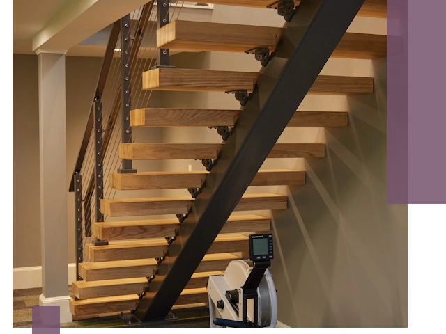 Лестницы на монокосоурах под ключ в Владимире - изготовление и монтаж