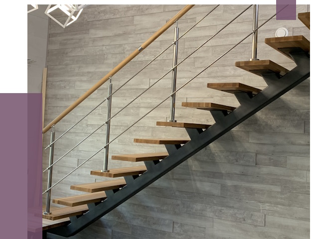 Изготовление лестниц на монокосоуре в Владимире от 77294 руб. 