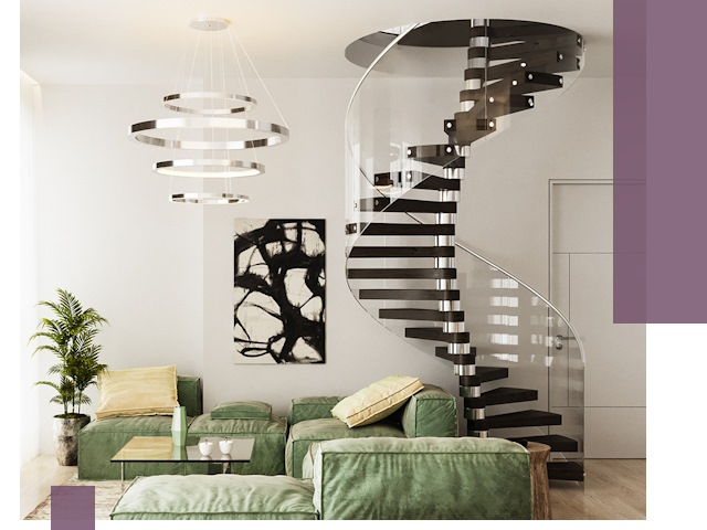 Лестницы для двухуровневой квартиры в Владимире — изготовление и монтаж