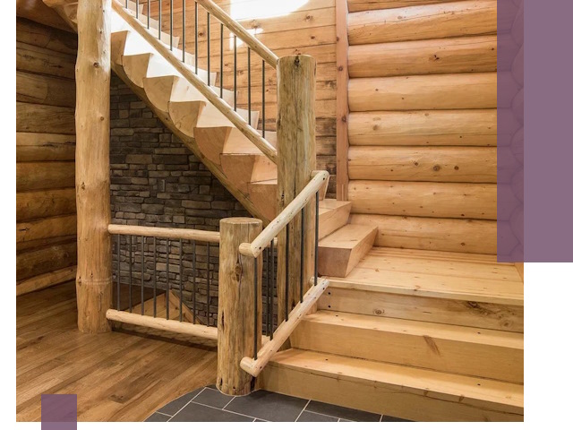 Лестницы в баню под заказ и профессиональный монтаж в Владимире