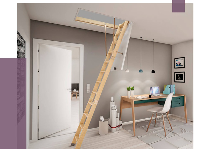 Чердачные лестницы в Владимире — от 14784 руб. | ПРОЛЁТ-Вдм