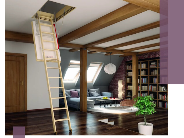 Чердачные лестницы под ключ в Владимире: изготовление и монтаж