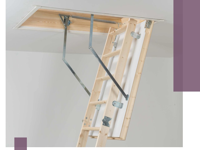 Установка чердачной лестницы под ключ в Владимире