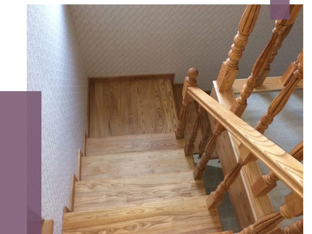 Сосновые лестницы в Владимире под ключ от 8196 руб.  | ПРОЛЁТ-Вдм