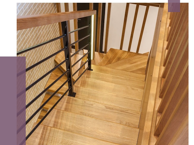 Лестницы из ясеня в Владимире под ключ от 10168 руб. 