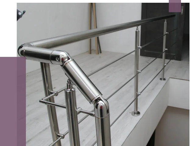 Перила из нержавеющей стали в Владимире от 9130 руб. под ключ | ПРОЛЁТ-Вдм