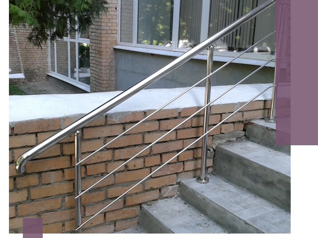 Перила из нержавеющей стали высокого качества в Владимире