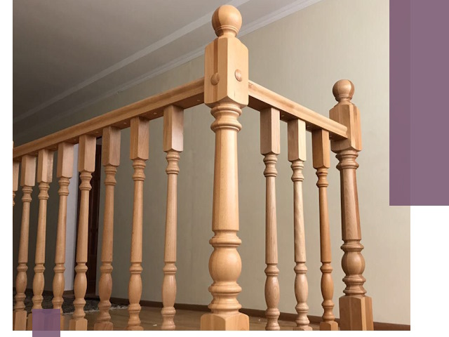 Деревянные перила на заказ в Владимире: монтаж и изготовление