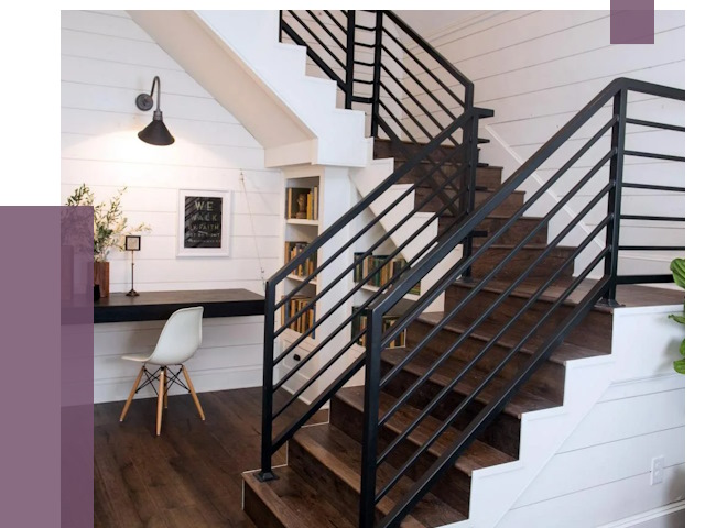 Перила для лестницы в доме в Владимире от 7522 руб. — ПРОЛЁТ-Вдм