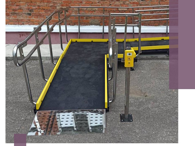 Изготовление наклонных пандусов для инвалидов в Владимире