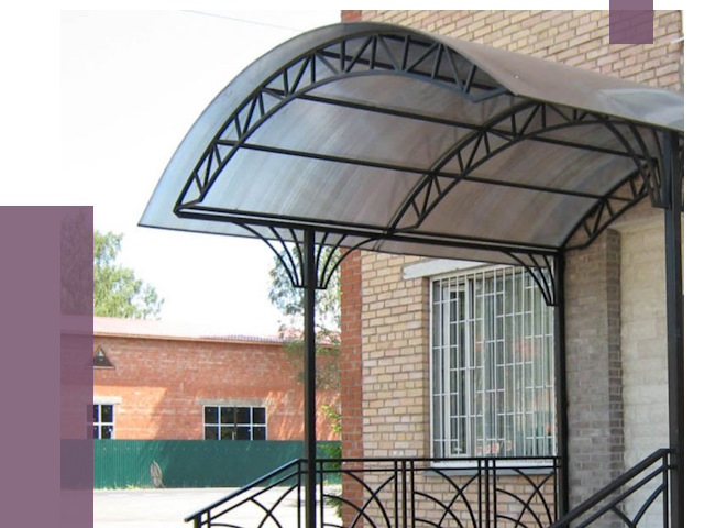 Металлические навесы и козырьки в Владимире от 12969 руб.