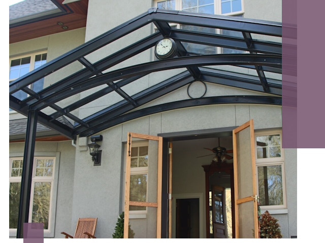 Изготовление и монтаж навесов и козырьков в Владимире