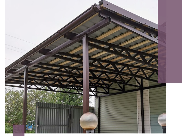 Навесы под ключ в Владимире: изготовление, монтаж и гарантия