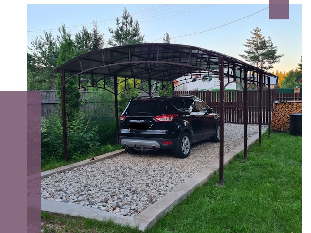 Навесы для автомобиля в Владимире от 13332 руб.  | ПРОЛЁТ-Вдм