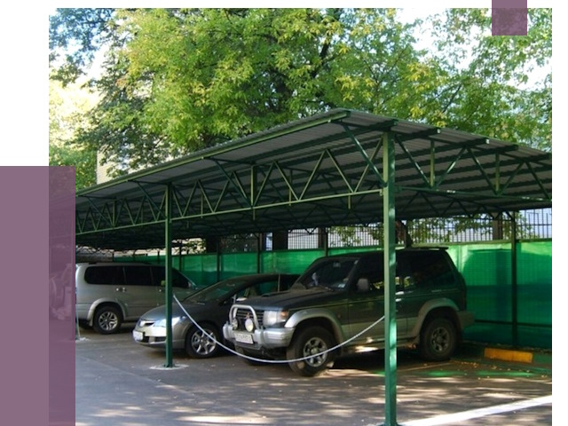 Навесы для парковки в Владимире от 81444 руб. заказать | ПРОЛЁТ-Вдм