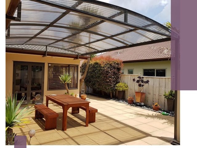 Навесы во двор под ключ в Владимире — изготовление и монтаж