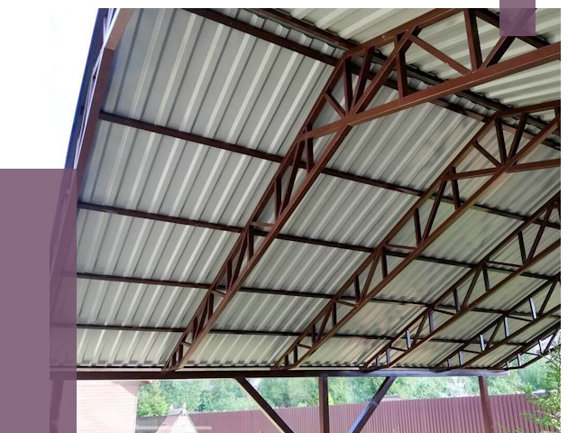 Навесы из профнастила в Владимире от 7470 руб. | ПРОЛЁТ-Вдм