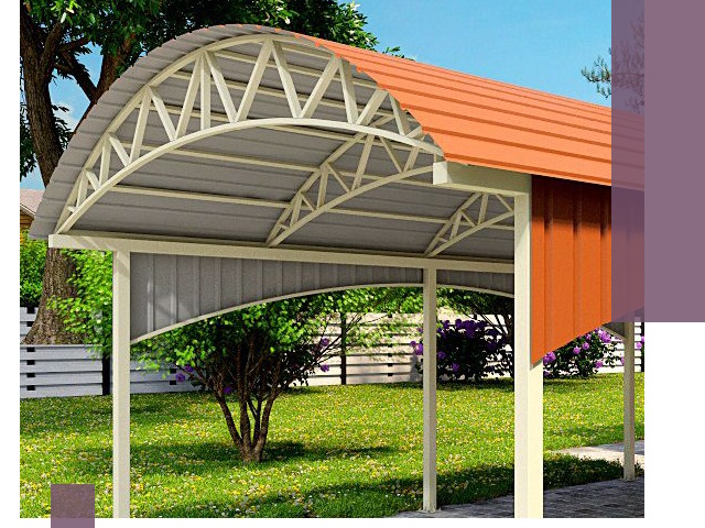 Навесы из профнастила под ключ в Владимире — установка и монтаж