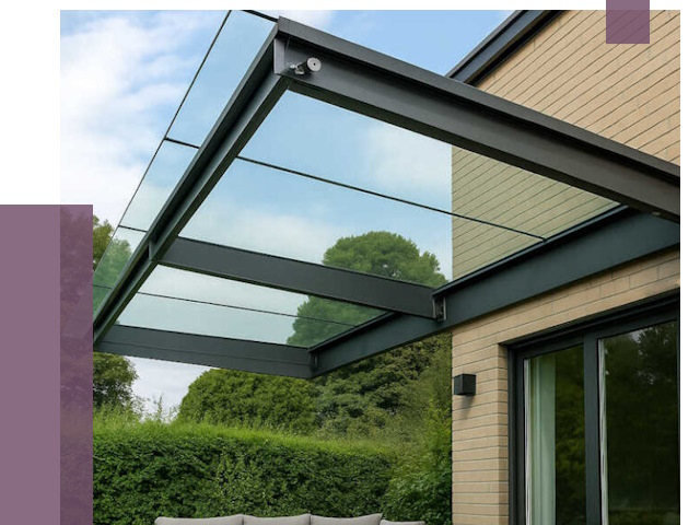 Стеклянные навесы и козырьки в Владимире от 12450 руб.