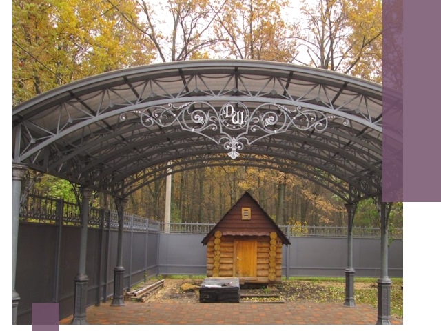 Кованые навесы премиум-класса под заказ в Владимире