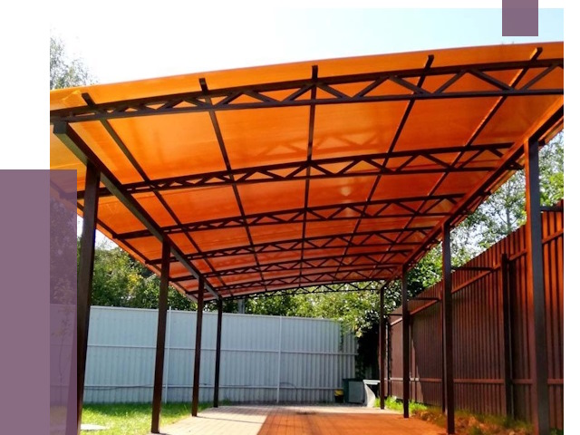 Односкатные навесы под ключ в Владимире от 13332 руб. 