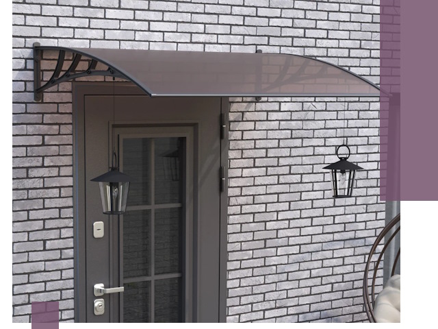 Недорогие козырьки и навесы под ключ в Владимире