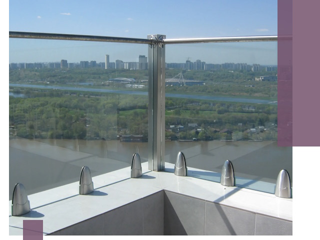 Стеклянные парапеты премиум класса в Владимире для домов и бизнесов