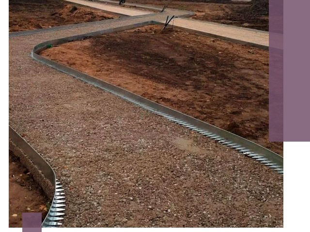 Металлические бордюры под ключ в Владимире — изготовление и монтаж