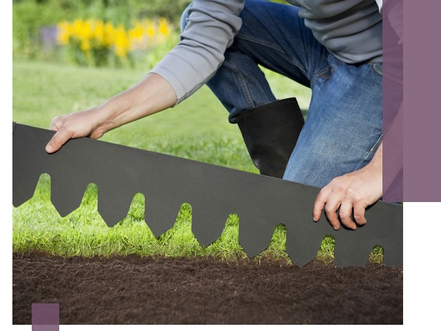 Металлические бордюры для газона в Владимире — изготовление и монтаж