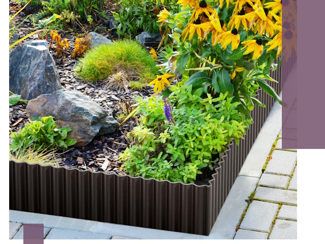 Металлические бордюры для клумб в Владимире — производство и монтаж