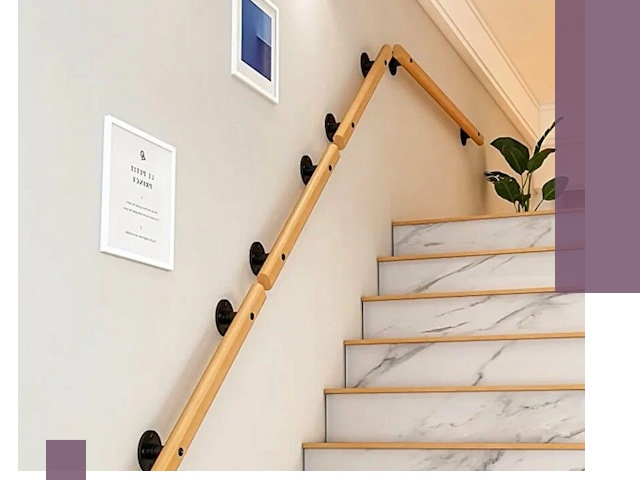 Поручни металлические и деревянные под ключ в Владимире