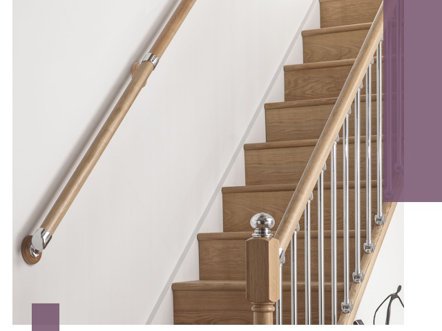 Пристенные поручни из стали и нержавейки под монтаж в Владимире